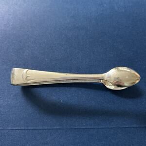 ANTIQUE SILVER PLATED SUGAR CUBE TONGS MS LTD SHEFFIELD ENGLAND